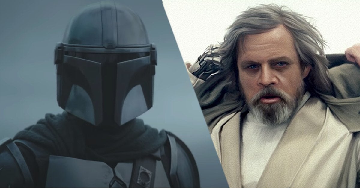 Marvel-acteur Sebastian Stan als Luke Skywalker in 'The Mandalorian ...